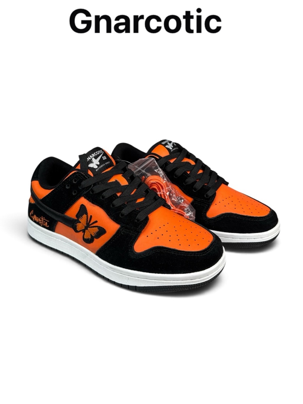 NIB LIL GNAR GNARCOTIC SB MONARCH BUTTERFLY EFFECT SNEAKERS SIZE M 6.5 W 8